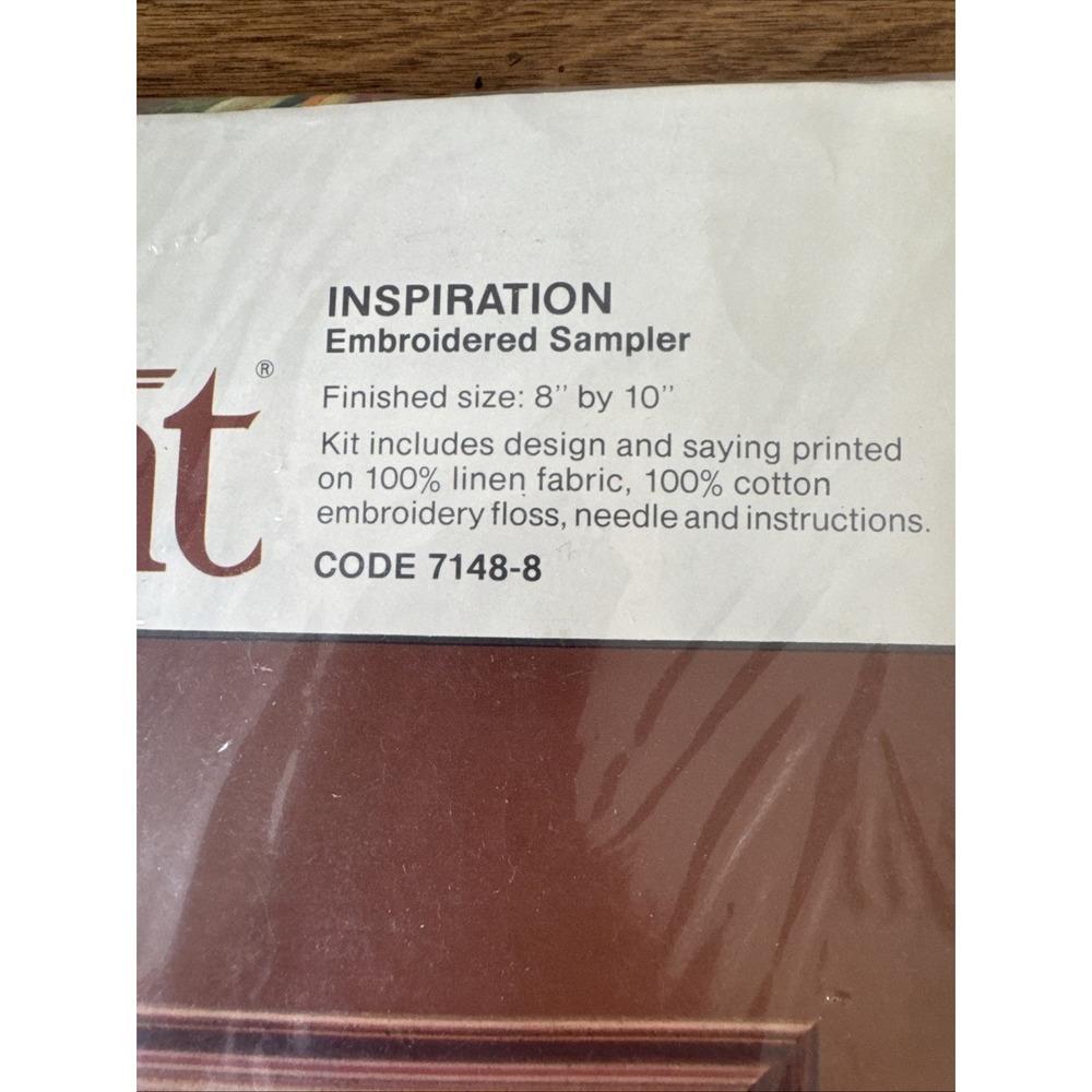 Vintage Inspiration Embroidered Kit #7148-8 New Day New Hope Current Sealed Kit - Picture 3 of 6